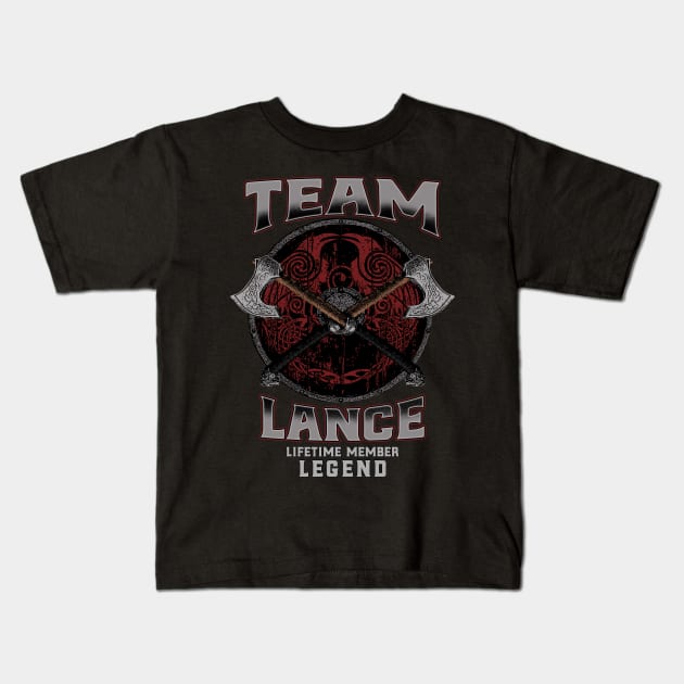 Lance Name - Lifetime Member Legend - Viking Kids T-Shirt by Stacy Peters Art